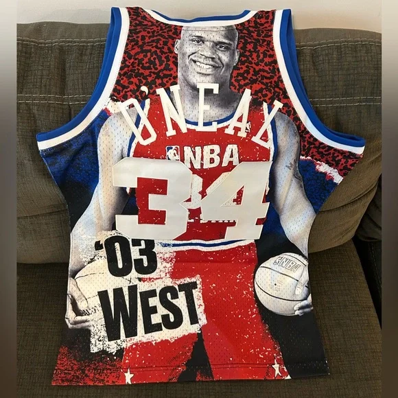$150 Mitchell & Ness Shaquille O'Neal All Star 2003 Swingman Jersey Men’s Sz: M - Picture 5 of 6